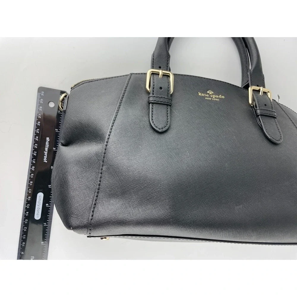 Kate Spade Charlotte Black Small Sloan Satchel Handbag Detachable‎ Strap NWOT